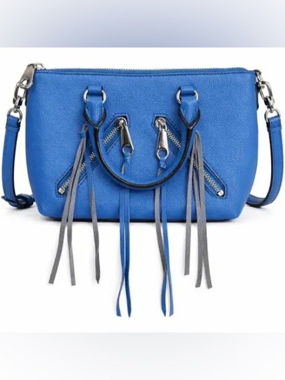 Rebecca Minkoff Blue Micro Moto Satchel